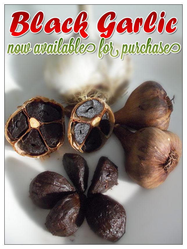 Black Garlic Now Available for Purchase